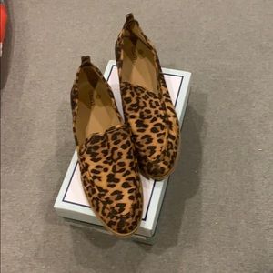 Susina Leopard Faux suede loafers
